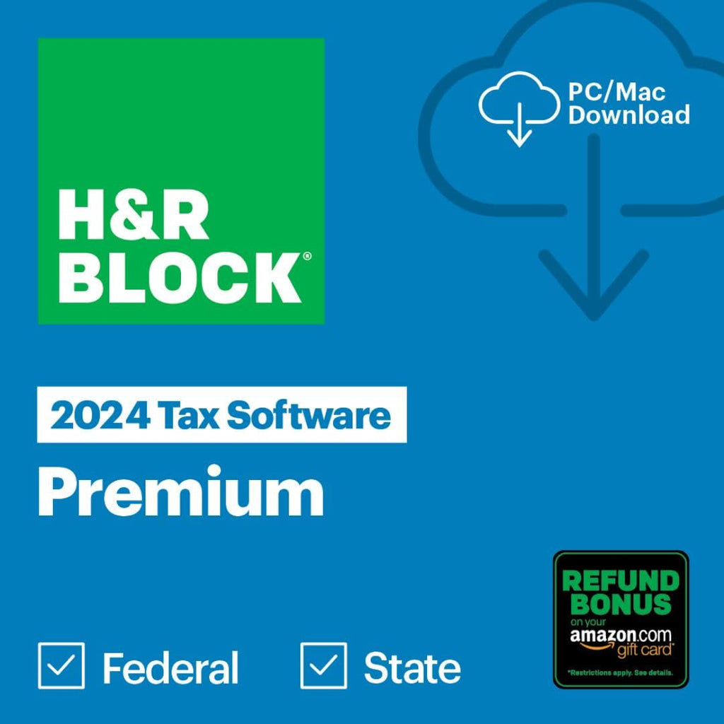 TaxFlux - H&R Block Tax Software Premium 2024 Win/Ma [PC/Mac Online Code]