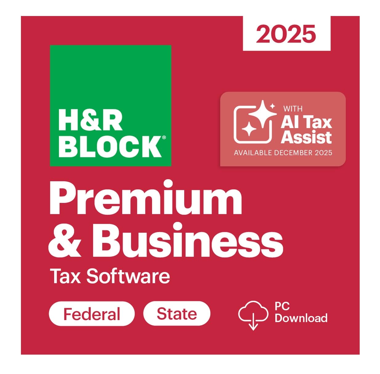 TaxFlux - H&R Block Tax Software Premium & Business 2025 Win [PC Online code]
