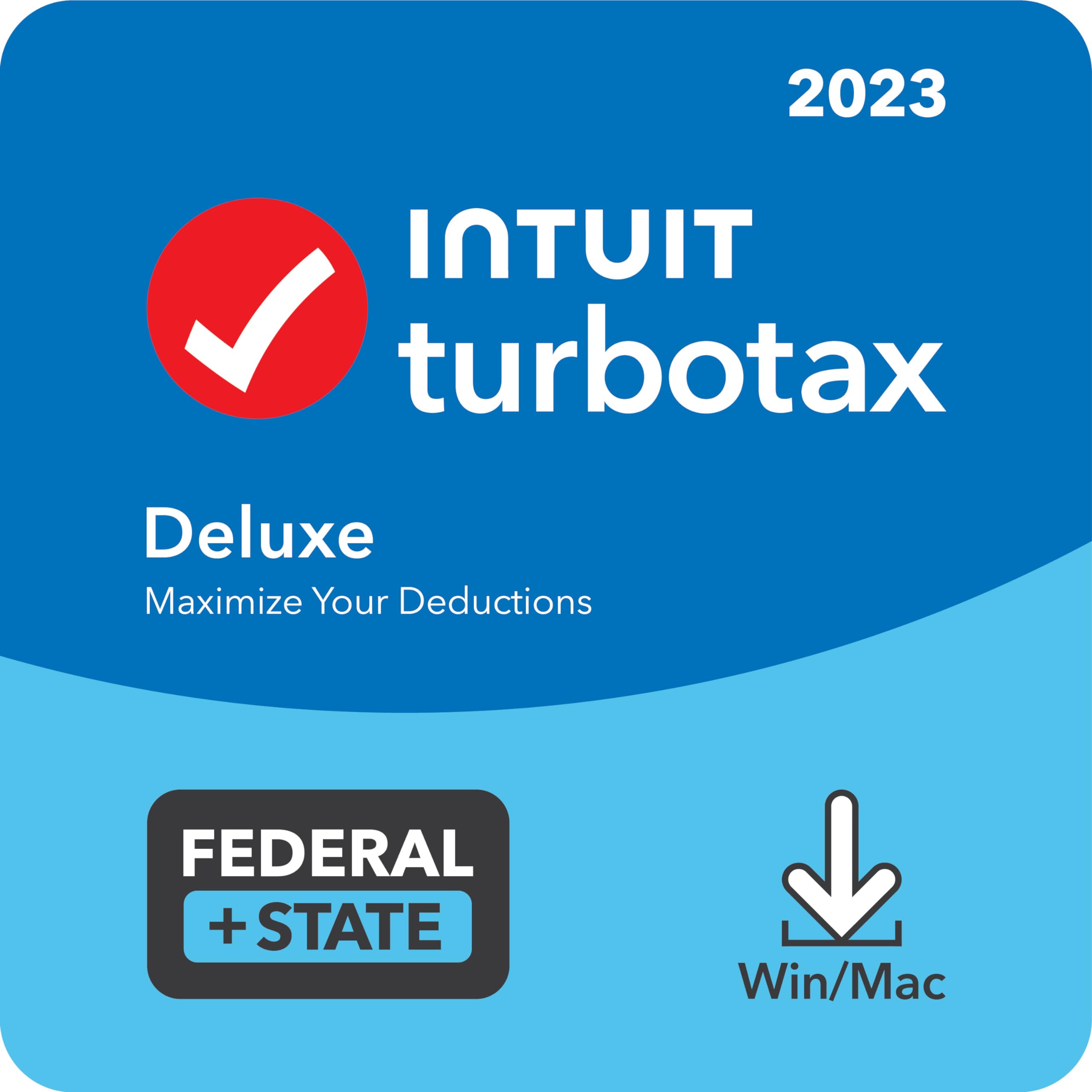 TaxFlux - TurboTax Deluxe 2023, Federal & State Tax Return [PC/Mac Download]