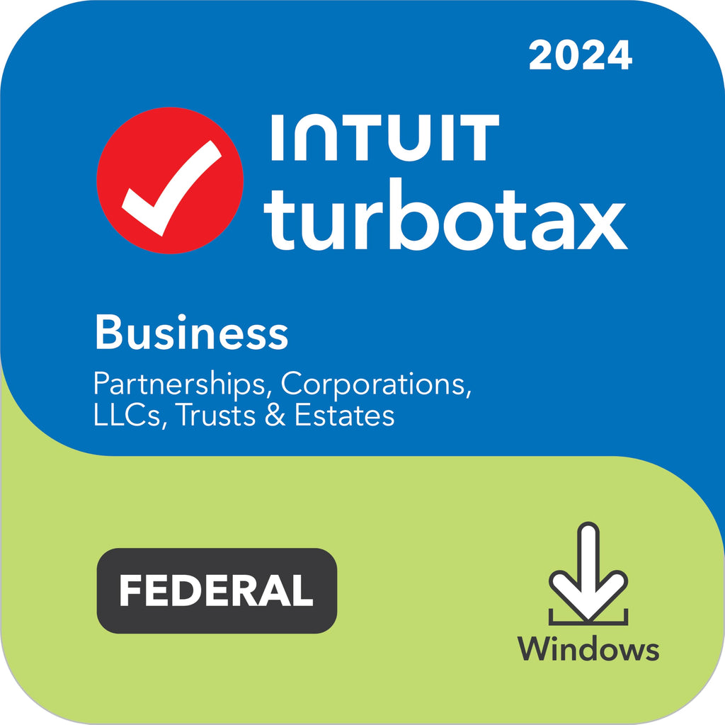 TaxFlux - TurboTax Business 2024 Tax Software, Federal Tax Return [PC Download]