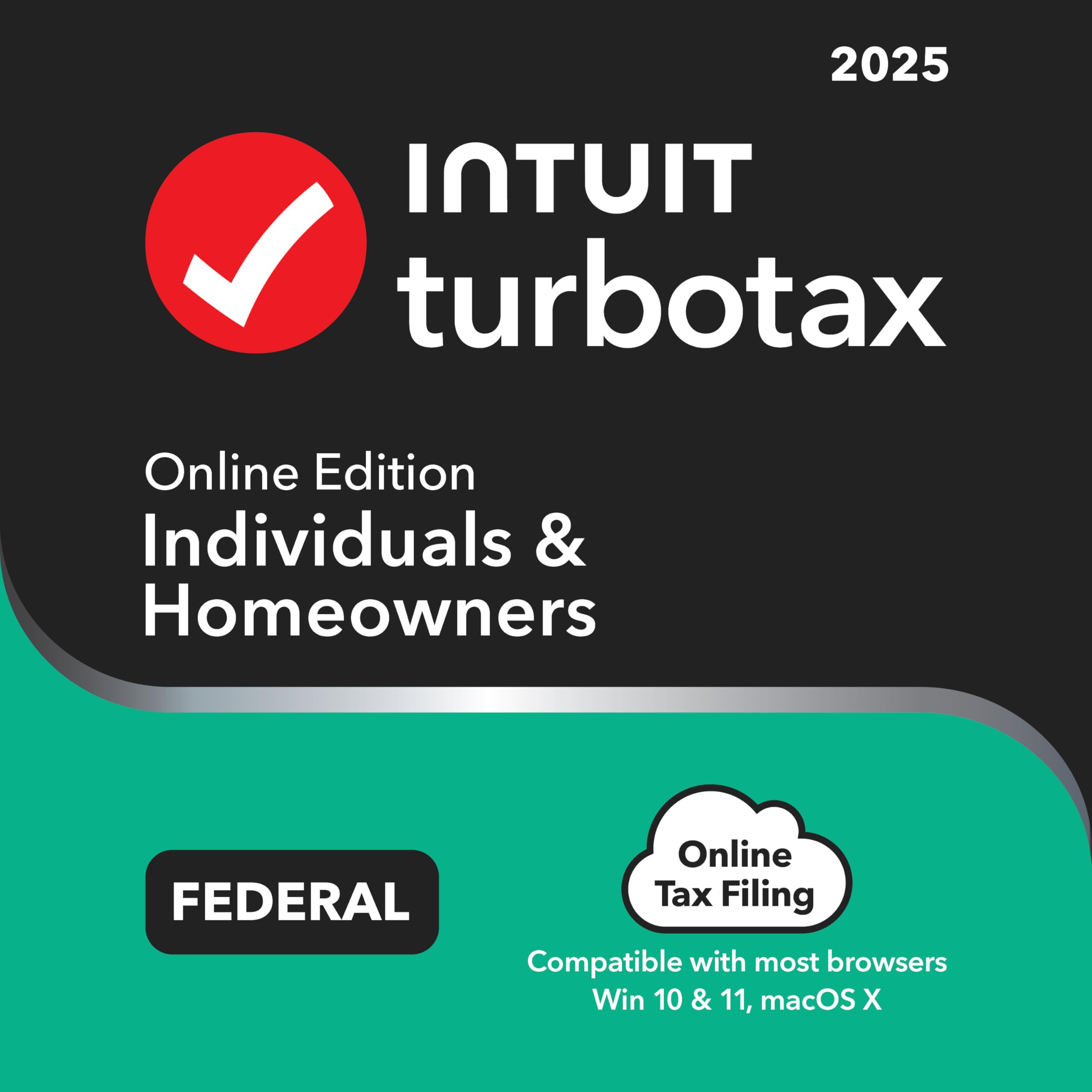 TaxFlux - TurboTax Online 2025, Individuals & Homeowners, Federal Tax Return [Online Activation Code]