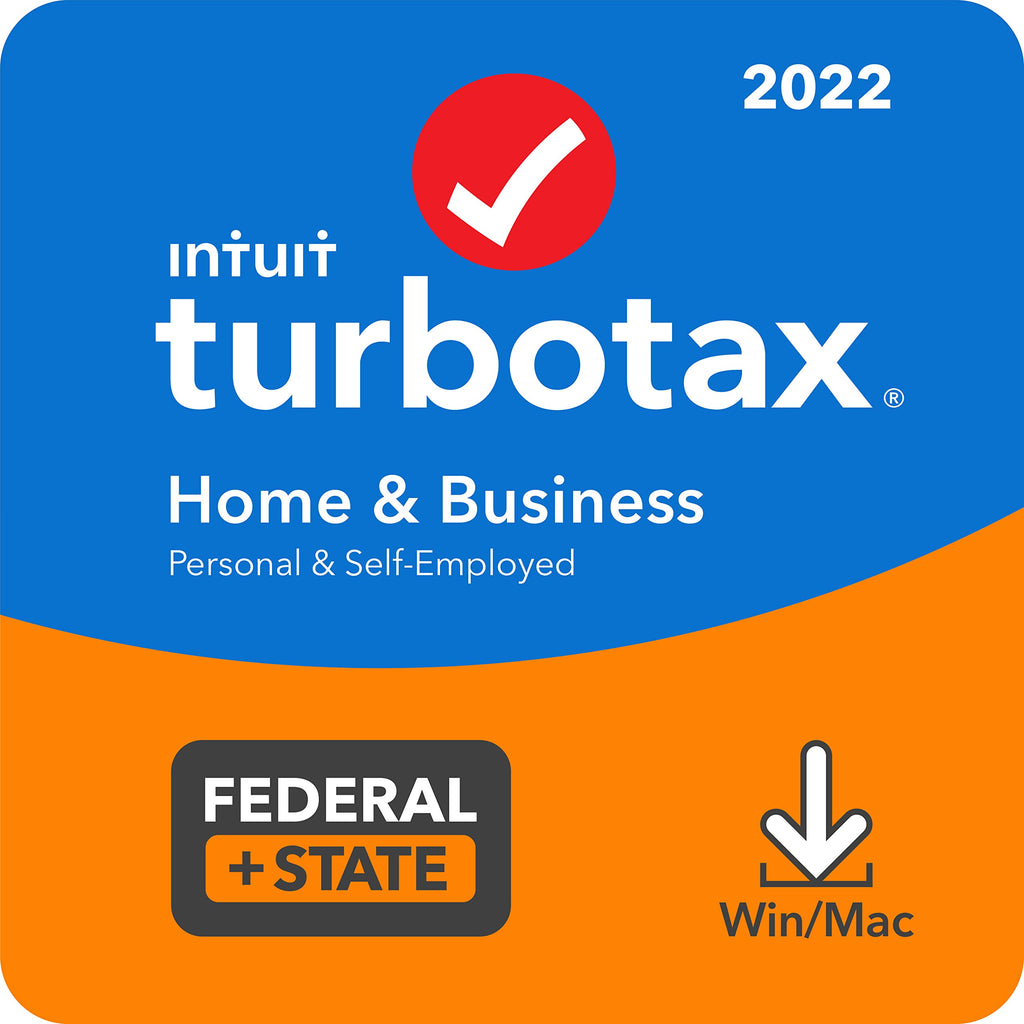 TaxFlux - TurboTax Home & Business 2022 Tax Software, Federal and State Tax Return [PC/MAC Download]